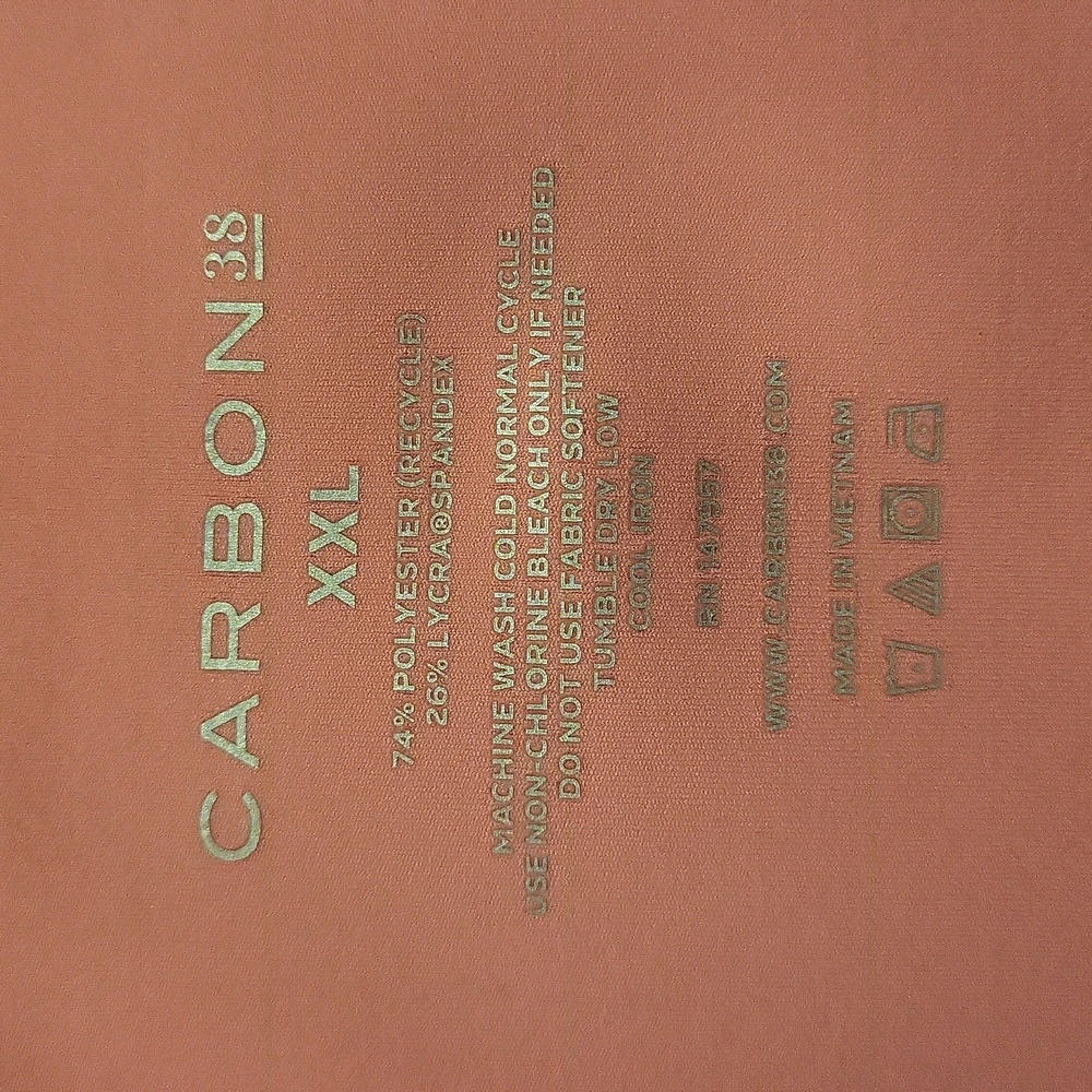Carbon 38 High Rise 7/8 Legging In Diamond Compression Bubblegum Pink Sz XXL. - Picture 7 of 8